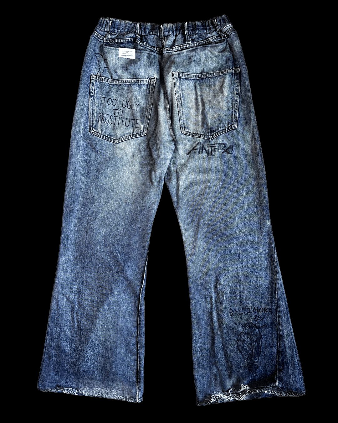 トーキングアバウト ジ アブストラクション 26SS フレアパンツ PRINT FLARE PT(26SS-PT-003)DENIM新作発売！