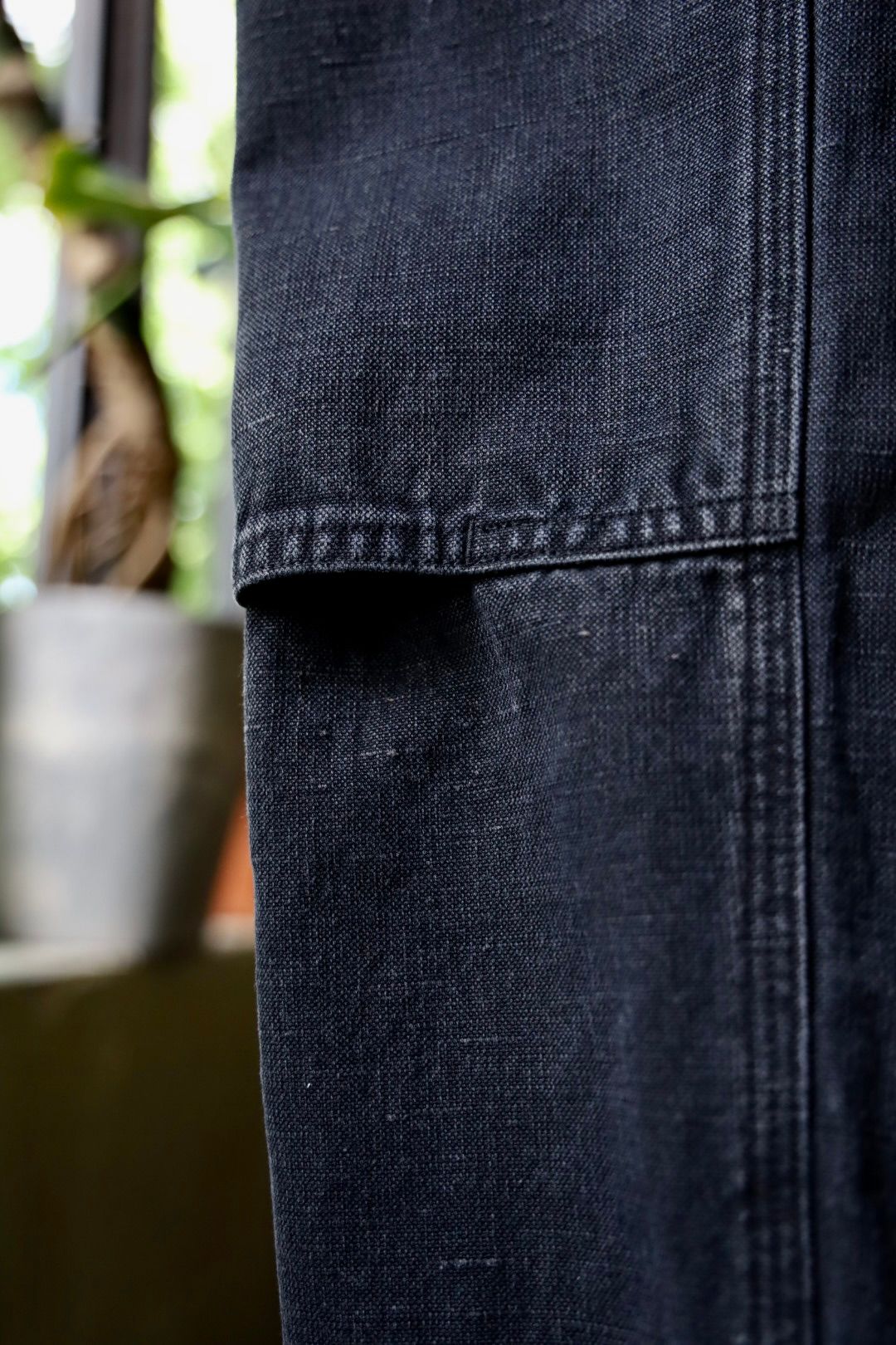 Silk Hemp Double Knee Pants( 24AAP-04-10H )BLACK7月27日(土)発売！