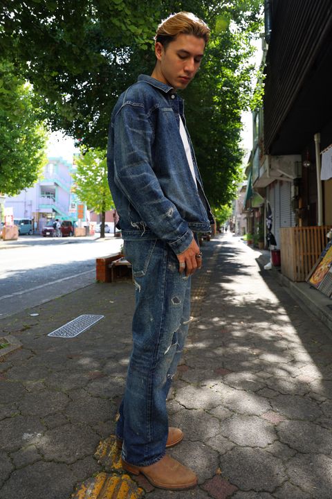 アイジュンヤワタナベマン 24AW New Manual Wネームデニムパンツ(XL)