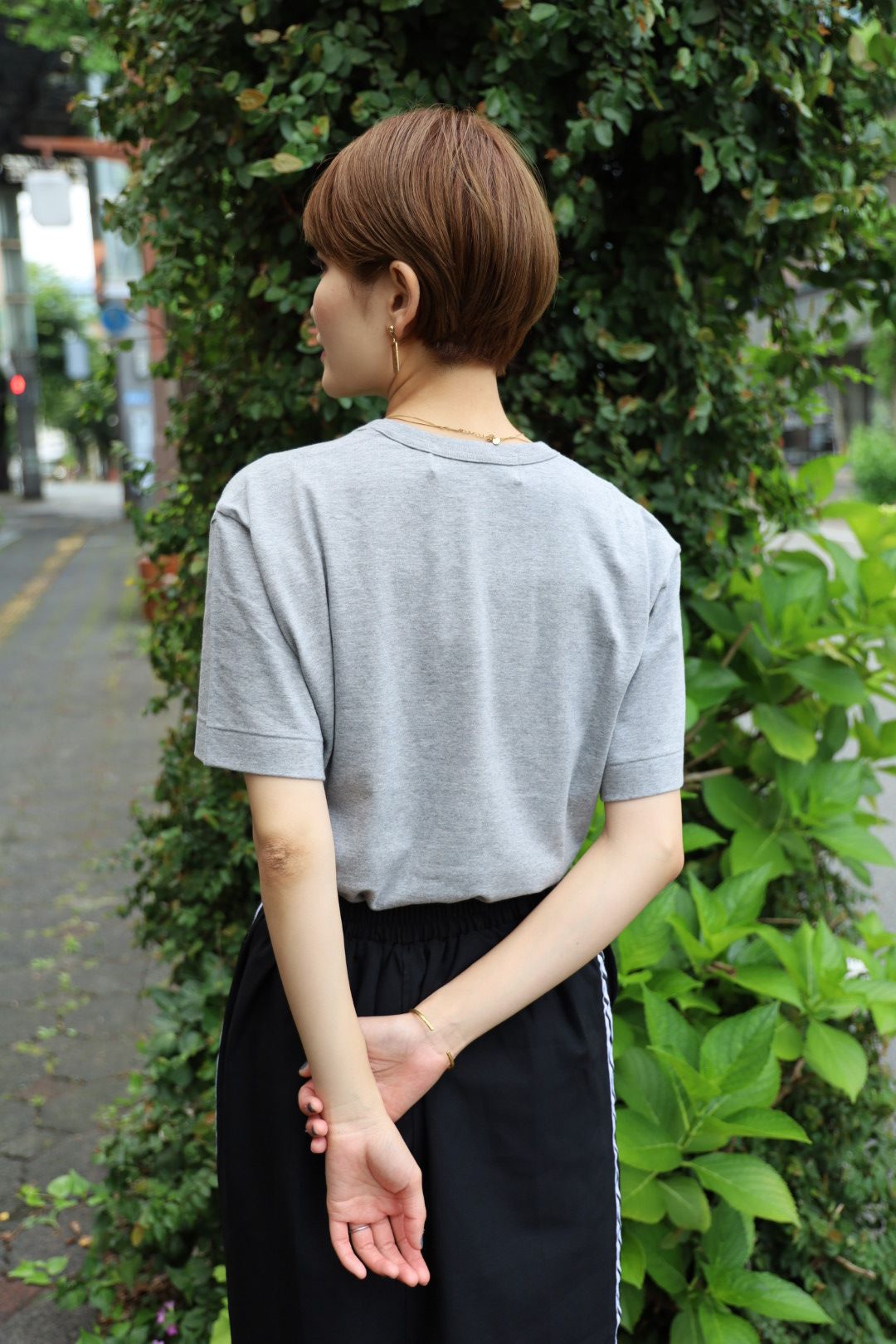プレイコムデギャルソン ダブルハートTシャツ(AX-T226-051)GRAY