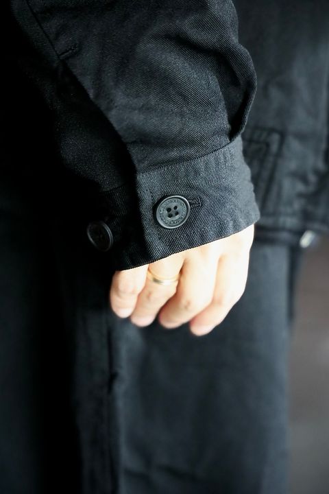 COMME des GARCONS HOMME エステルサージ製品染めブルゾンスタイル.2025.9.5.