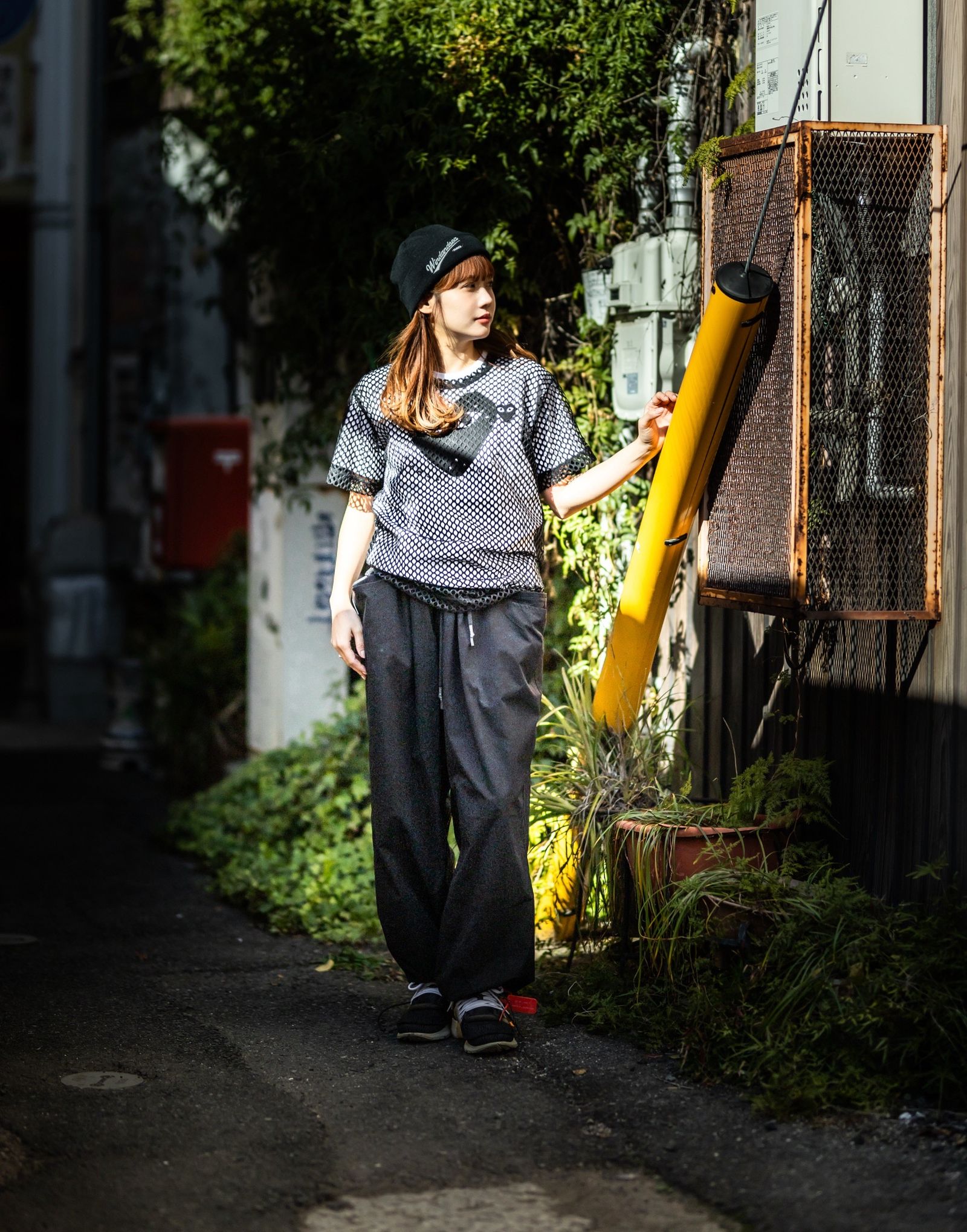 PLAY COMME des GARCONS 新作BLACKエンブレムメッシュTシャツ style.2025.12.6