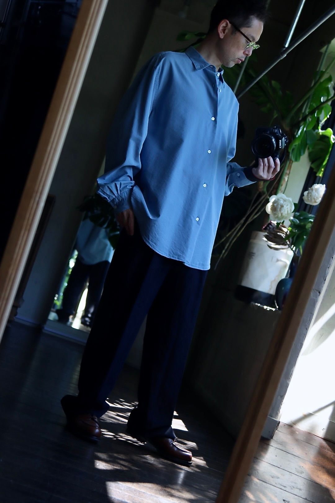 A.PRESSE Regular Collar Shirtスタイル2023.5.25.