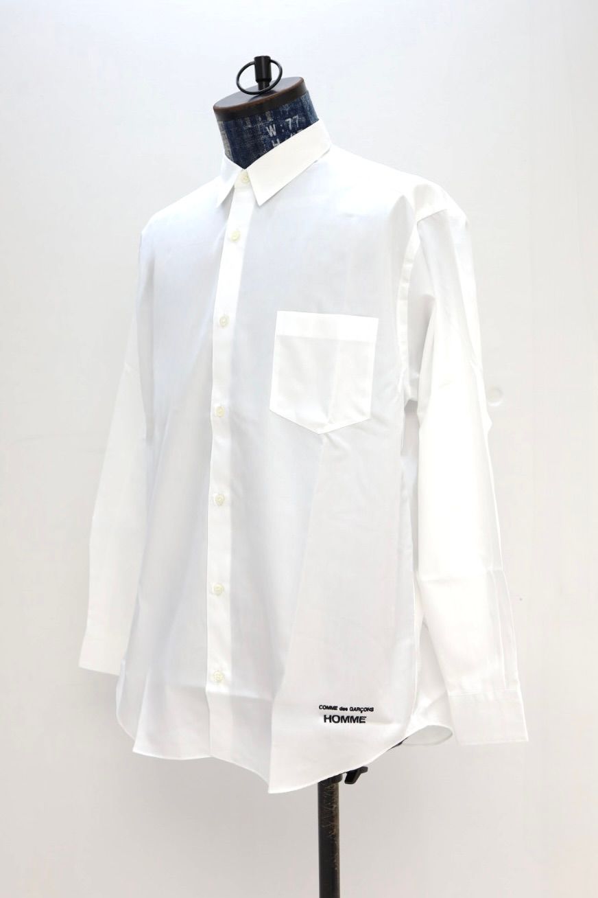 コムデギャルソンオム 綿ブロードL/Sシャツ(HP-B102-051)WHITE☆2月6日(金)発売！