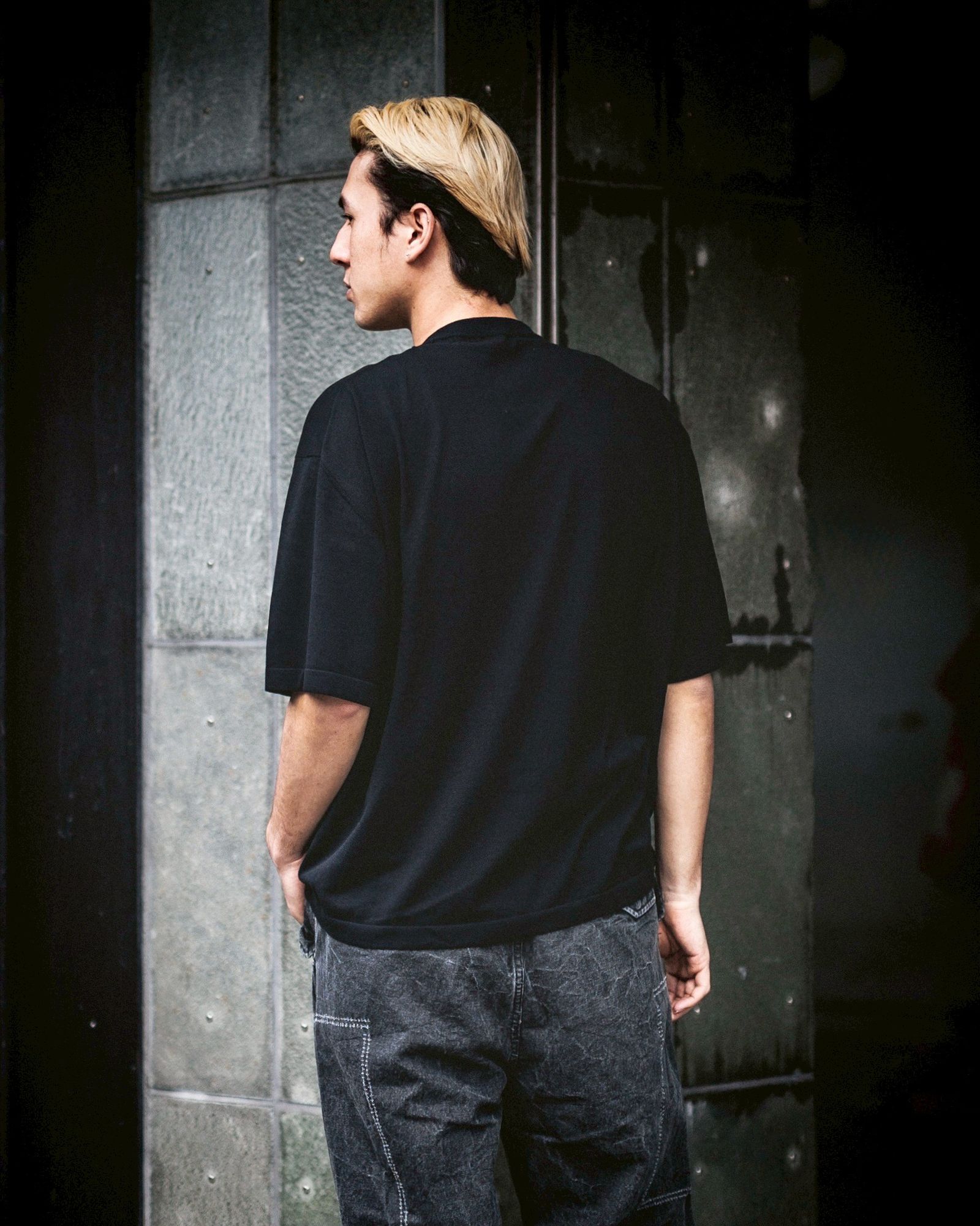 アプレッセ High Twisted Cotton S/S T-shirt (25SAP-03-05K) BLACK