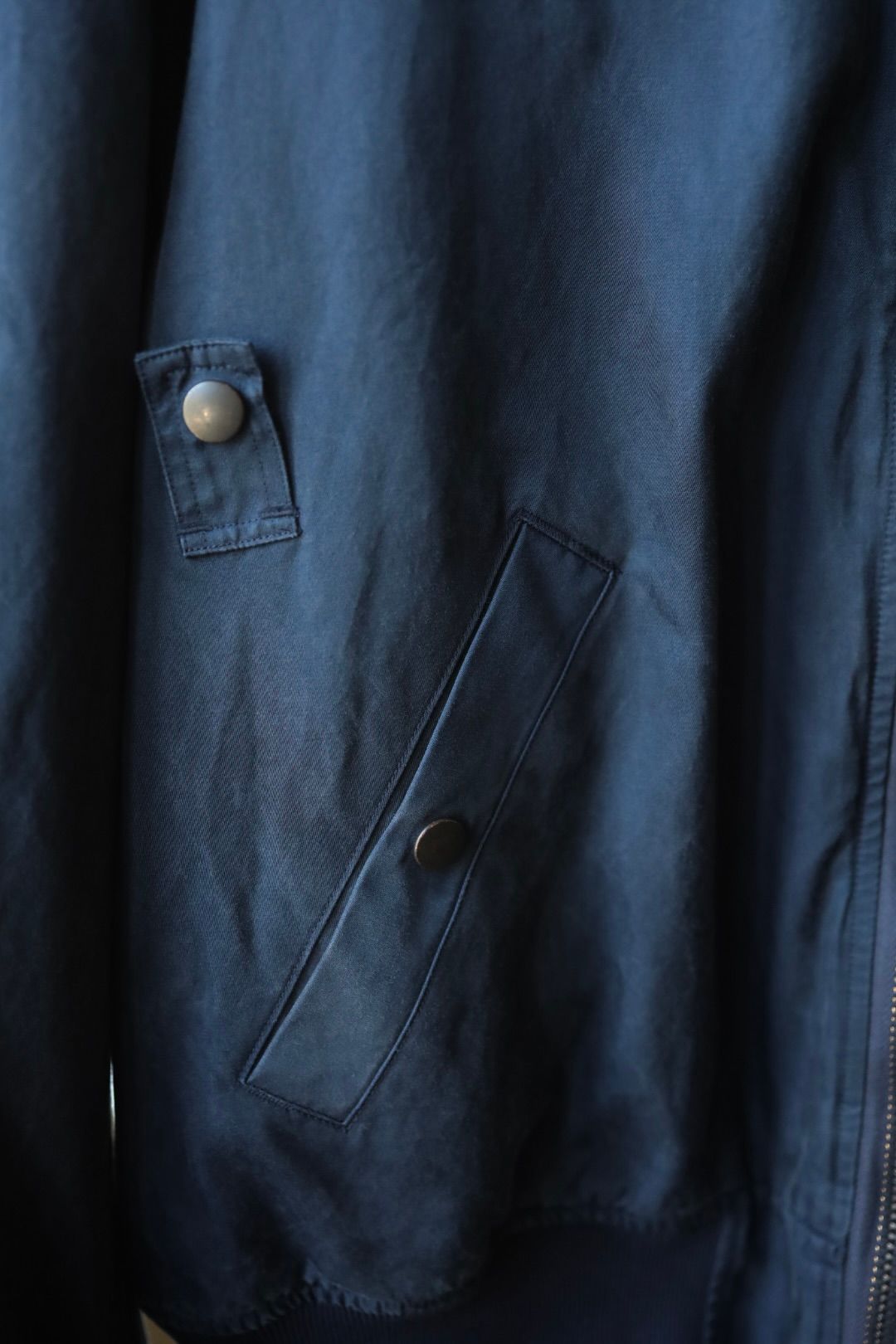 アプレッセ 2025 STYLE2 Vintage Silk Flight Jacket(25AAP-01-26)NAVY☆10月25日(土)発売!