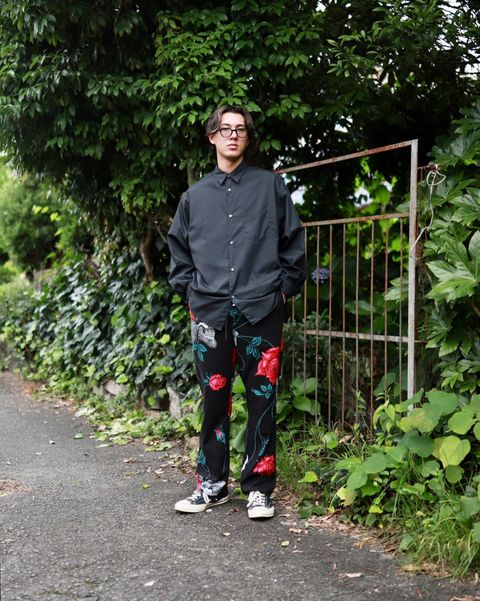 ©SAINT M×××××× ×WILDSIDE YOHJI YAMAMOTO PAJAMA PANTS markスタイル