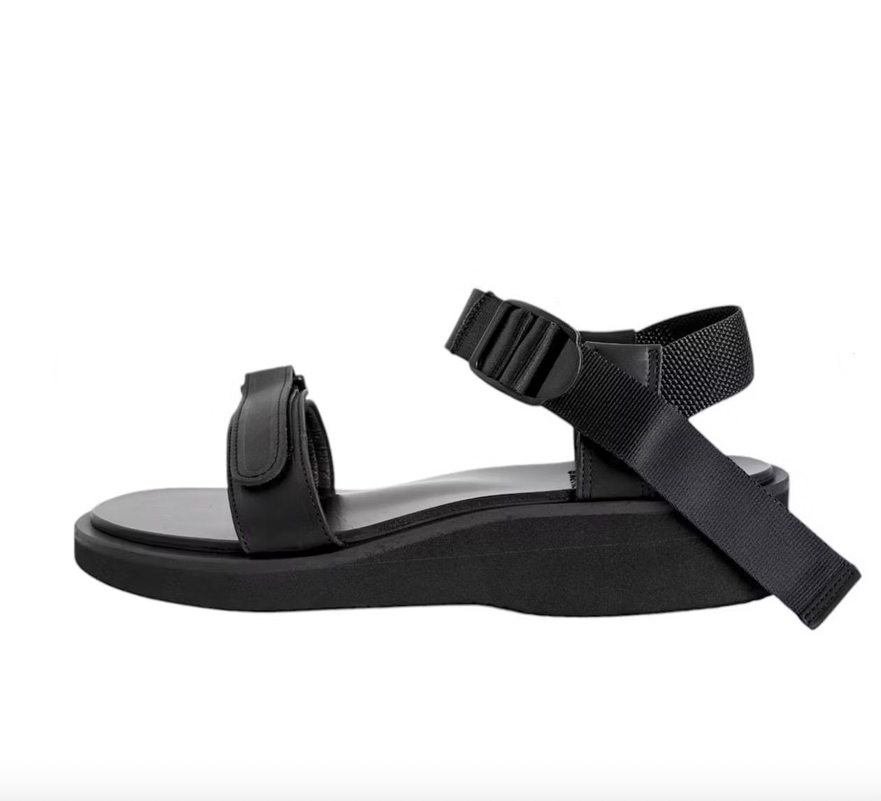 FOOTWORKS サンダル 24cm ブラック FOOTWORKS - FOOTWORKSフットワークス New Sandals with Velcro