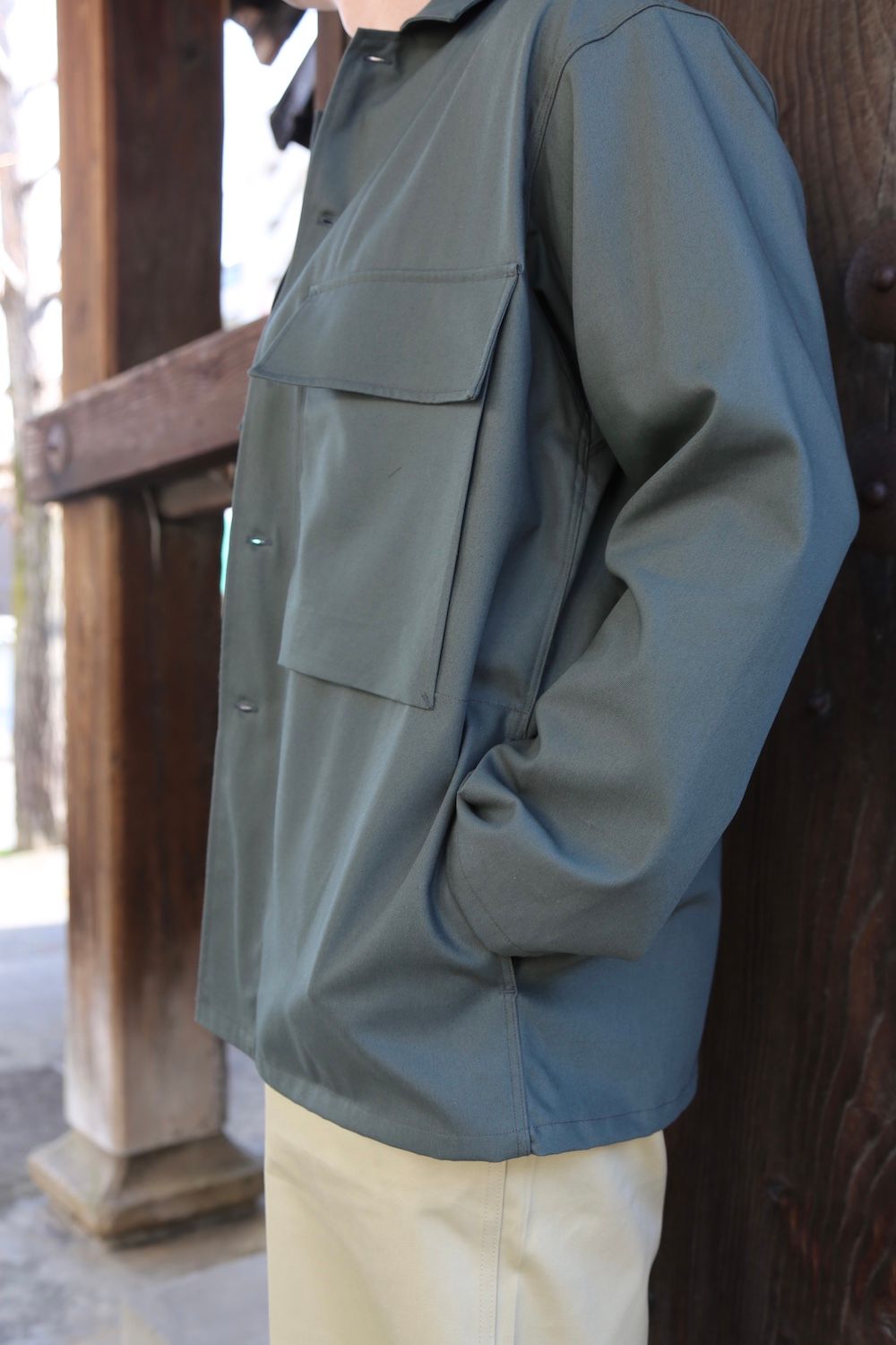 Graphpaper Wooly Cotton Military Jacket(GM211-30051) style.2021.2 