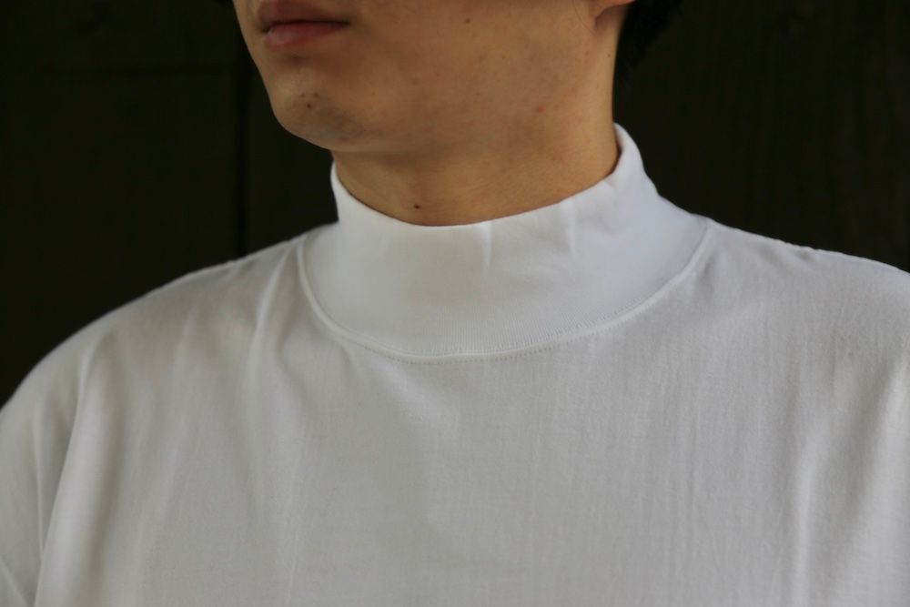 Graphpaper S/S Mock Neck Tee(GU212-70056B) style.2021.5.15