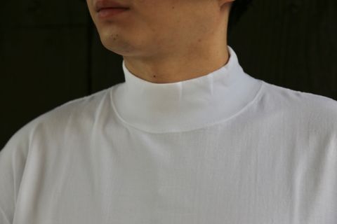 Graphpaper S/S Mock Neck Tee(GU212-70056B) style.2021.5.15.