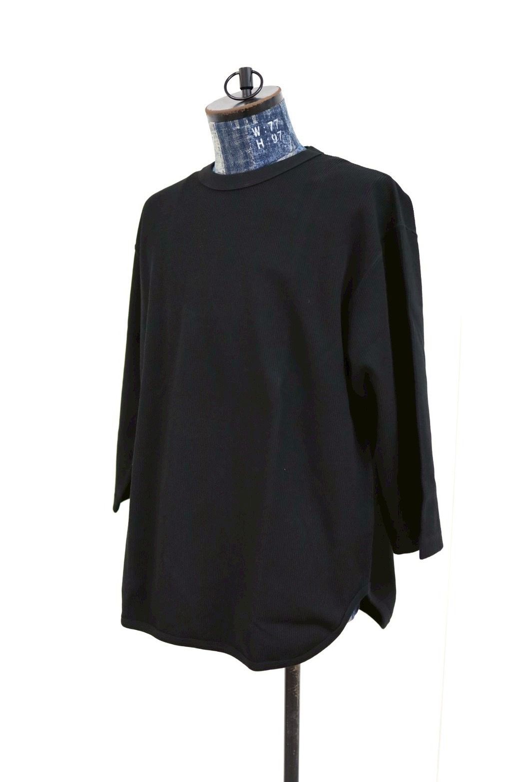 ブラームス 26SS Rough&Smooth Thermal Baseball Tee(bROOTS24F31S26)Black☆1月23日(金)新作発売！