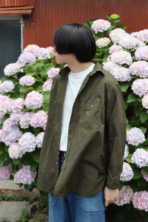A.PRESSE Over Dyeing Military Shirt style.2022.6.17. ※6月18日(土)スタート