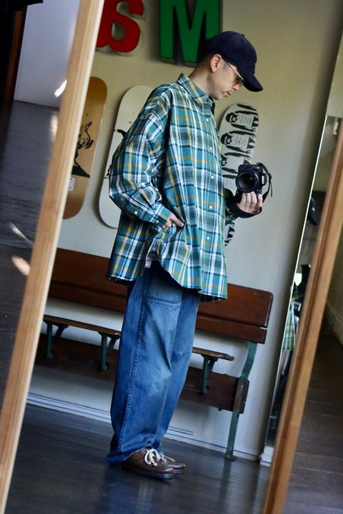 FreshService CORPORATE CHECK REGULAR COLLAR SHIRTスタイル.2022.11.2.