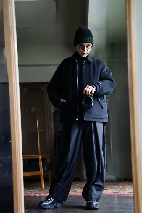 COMME des GARCONS HOMME 26FW リバーシブルキルティングジャケット"BLACK"スタイル
