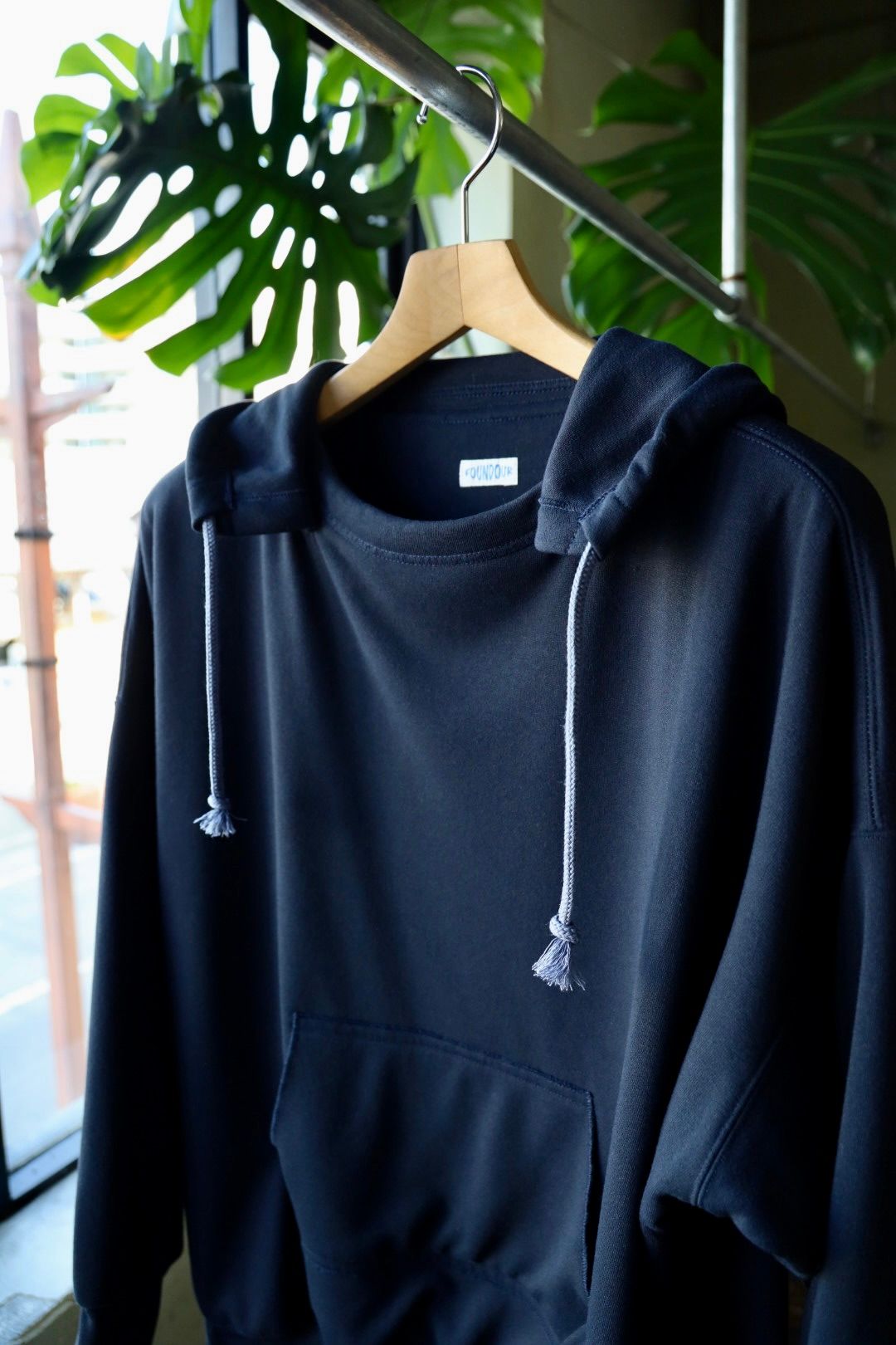 ファウンダ 25SS W FACE HOODIE(015FD251011)BLACK