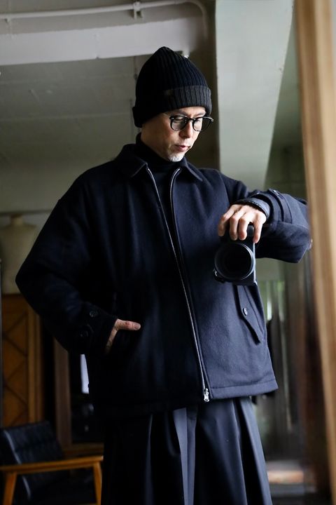 COMME des GARCONS HOMME 26FW リバーシブルキルティングジャケット"BLACK"スタイル