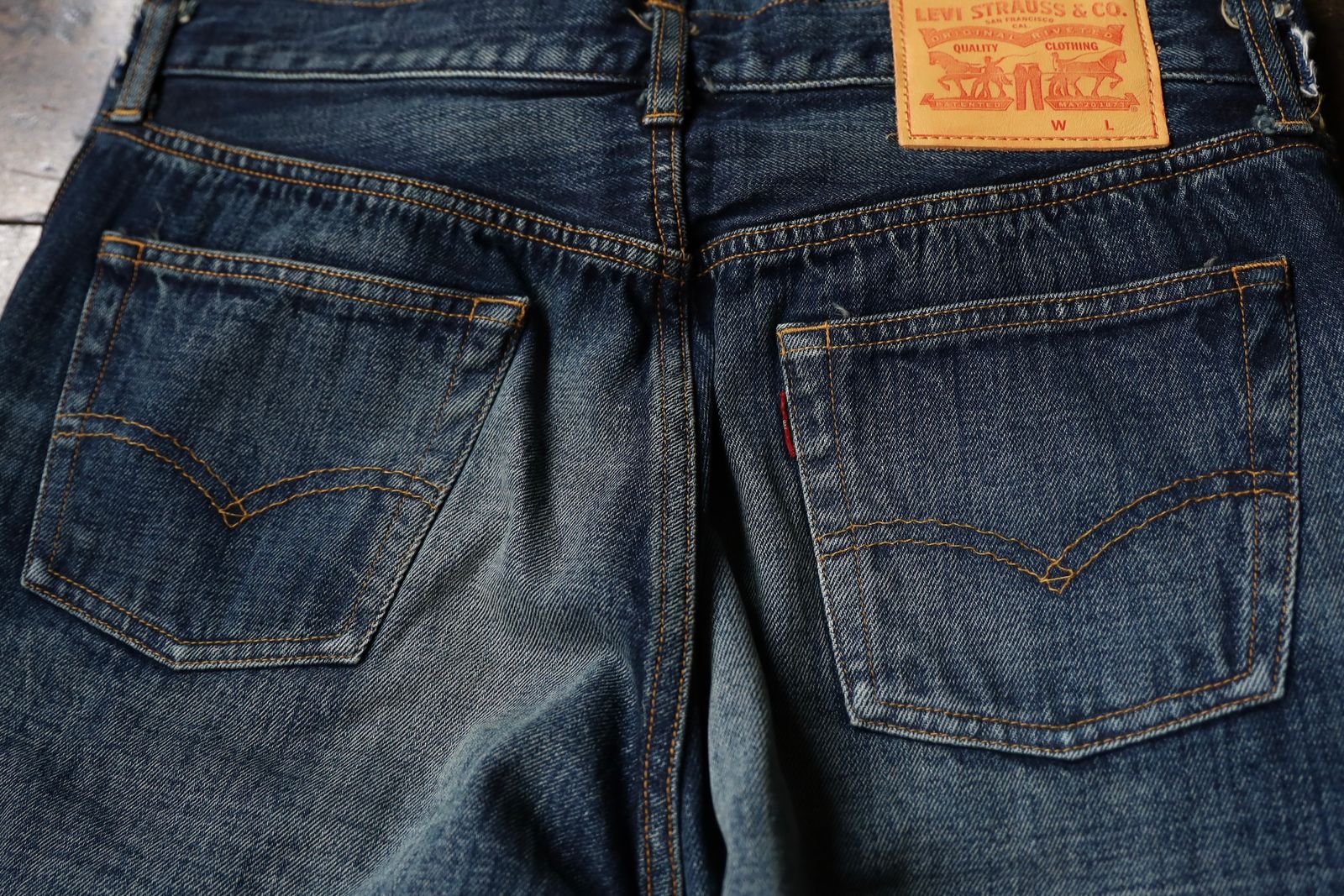 ジュンヤワタナベマン 25SS ダブルウエストLevi's Wネームデニム(WO-P208-051)INDIGO