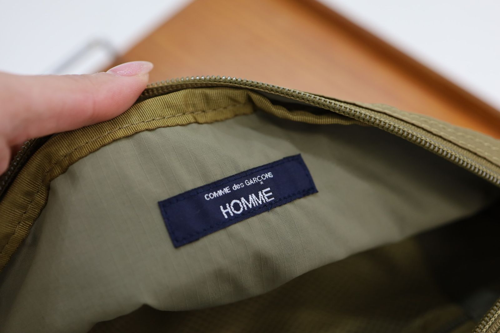 コムデギャルソンオム26SS BRIEFINGコラボ ナイロンウエストポーチ(HQ-K203-051-2)BEIGE★4月3日(金)発売！