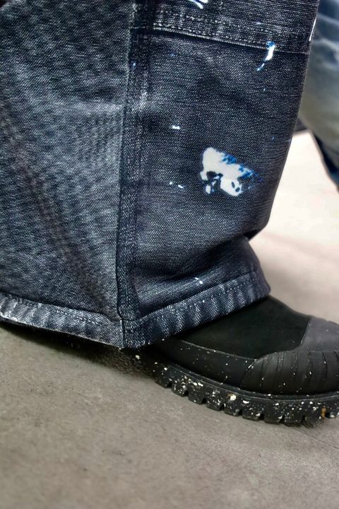 TALKING ABOUT THE ABSTRACTION PRINT DUCK WIDE PT"BLACK"スタイル20260118