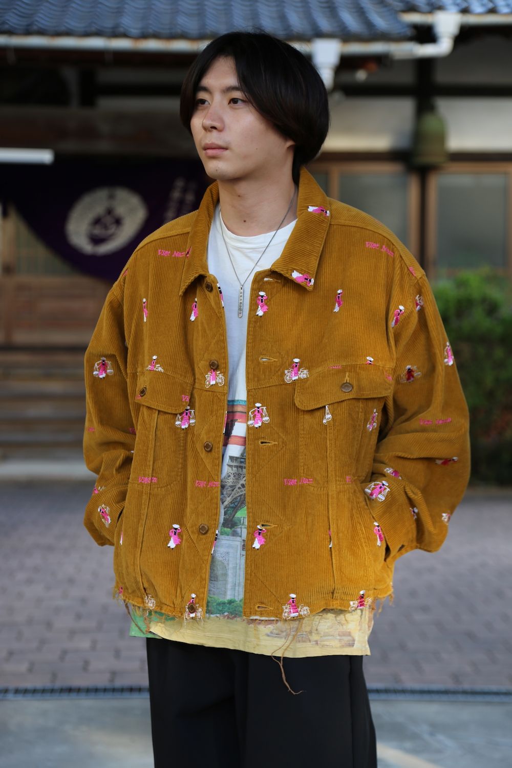 doublet VETNAM EMBROIDERY COURDUROY JACKET"YELLOW"Style.2020.9.20.