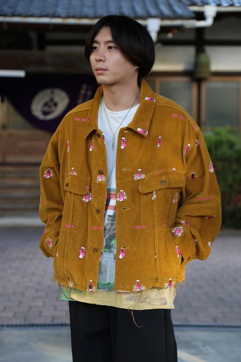 doublet VETNAM EMBROIDERY COURDUROY JACKET"YELLOW"Style.2020.9.20.