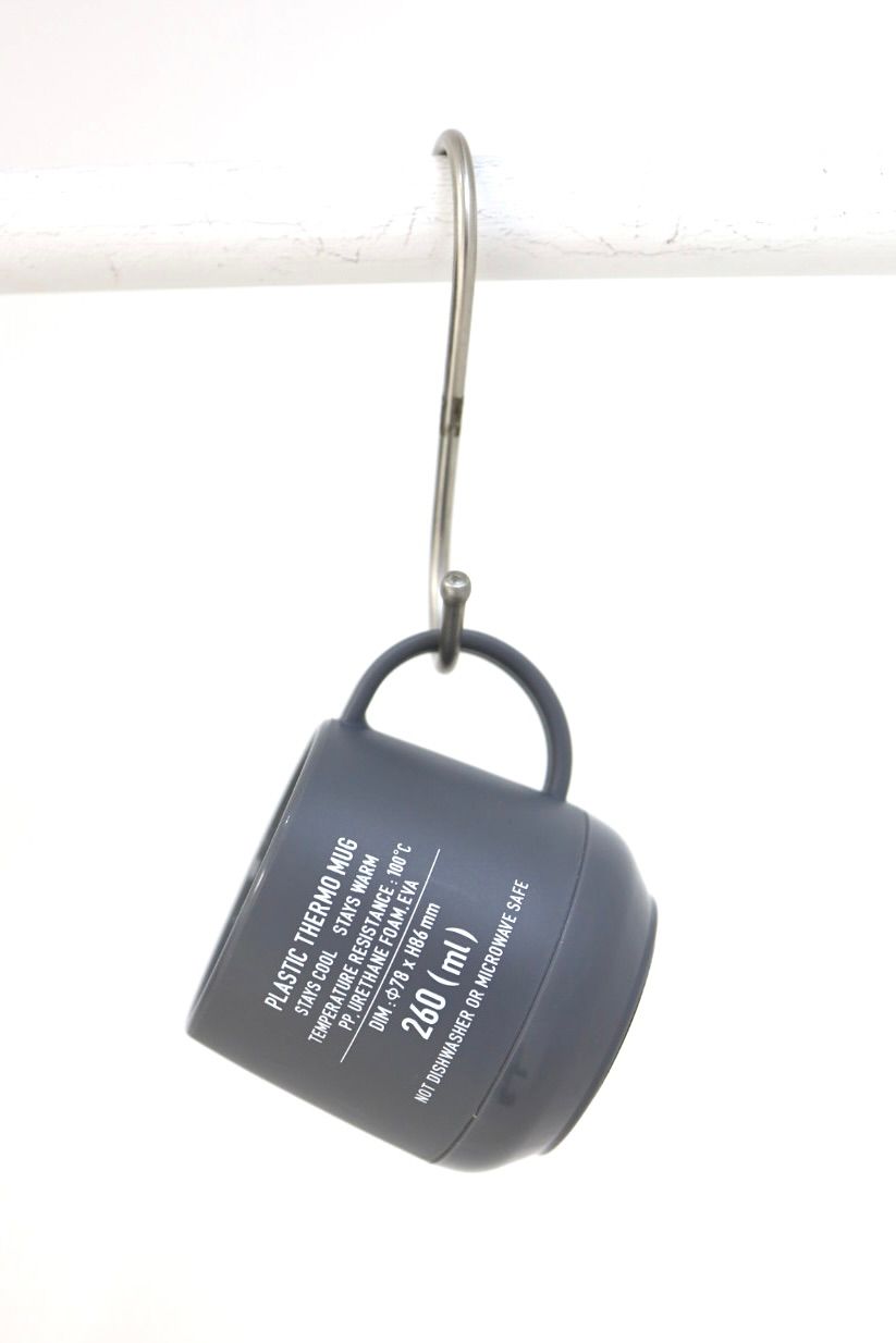 フレッシュサービス  PLASTIC THERMO MUG(FSP262-99063)GRAY