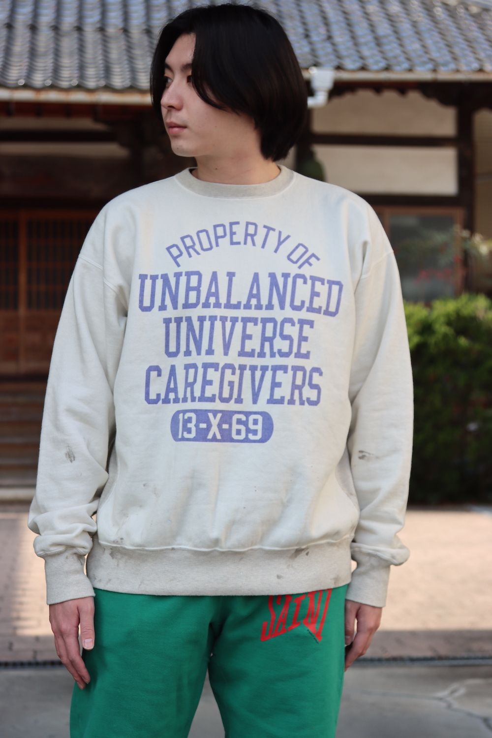 19900円日本 直営 店 人気の商品セール セントマイケルSWEAT ダメージ