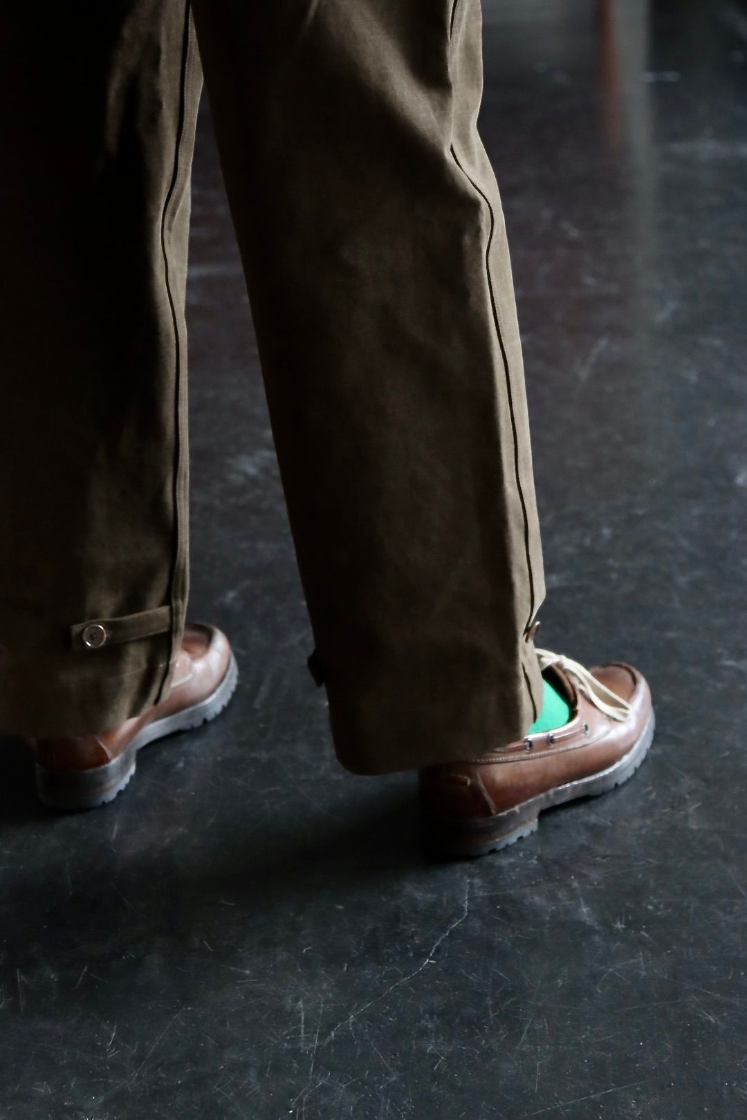 ETS.MATERIAUX / マテリオ22AW Ombre Check Flannel Shirts"BROWN"