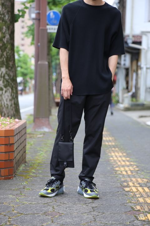 Graphpaper Stretch Typewriter Slim Chef Pants "BLACK"Style.2020.7.4.