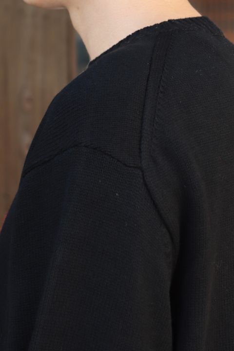 yohji yamamoto 花柄クルーネックニット(HX-K14-181) style.2021.8.29