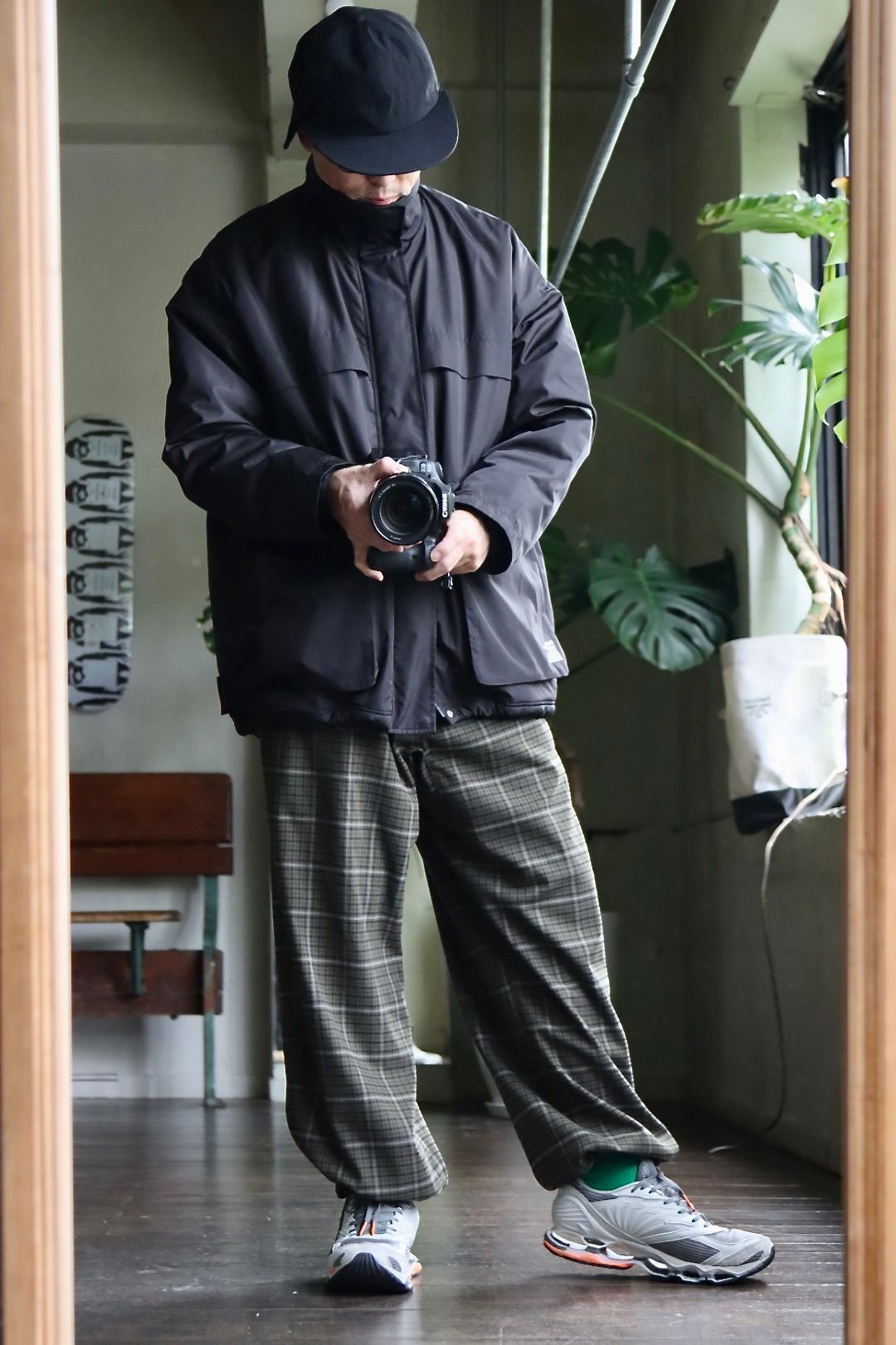 ブラックpolartec fleece lined jacket