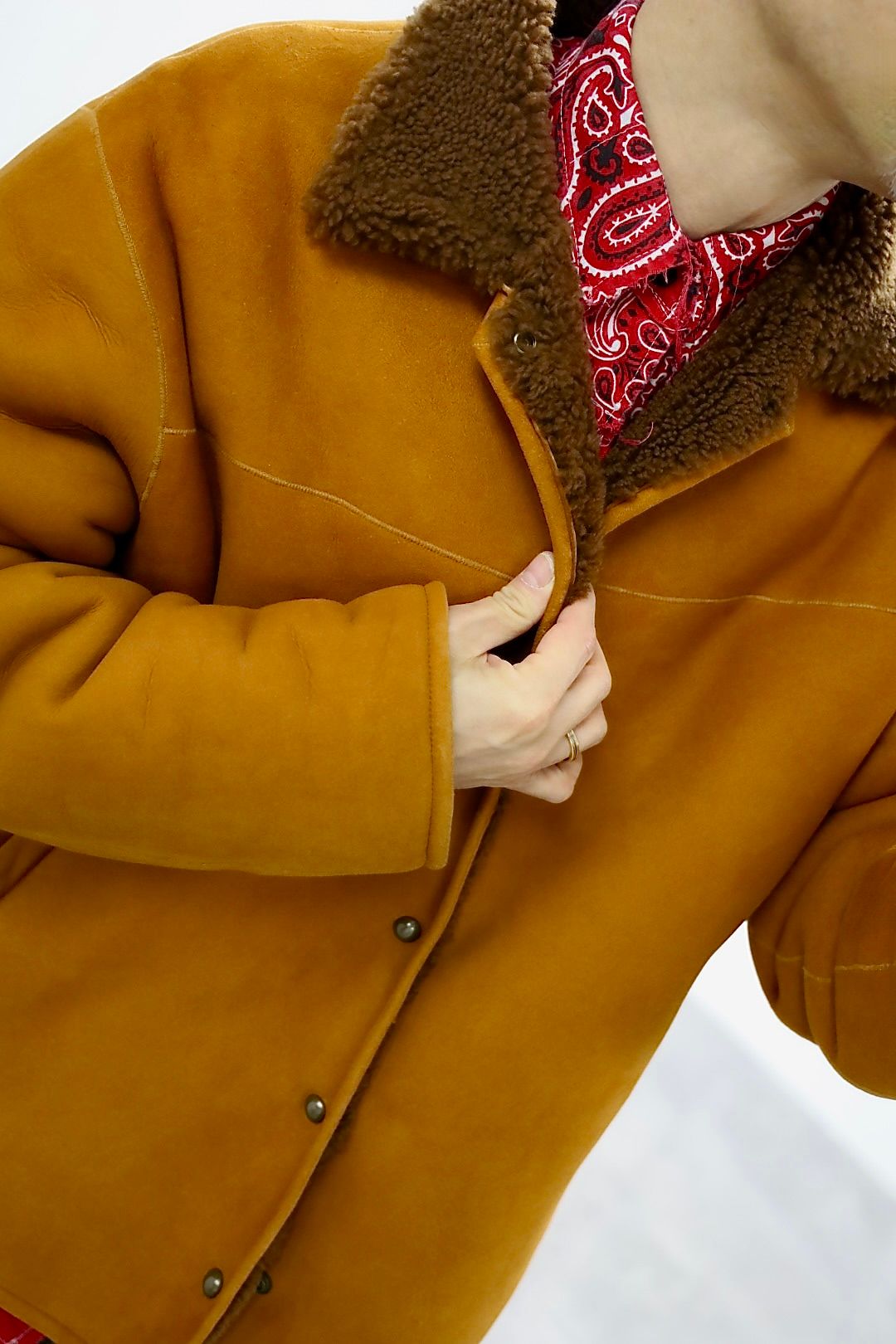 アプレッセ 2026 STYLE1 Vintage Mouton Jacket(26SAP-01-09)CAMEL☆11月29日(土)発売！