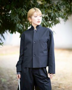 Graphpaper 26SS Women's Brushed Cotton Gabardine Stand Collar Jacket(GL261-20396)BLACK☆2月7日(土)発売！