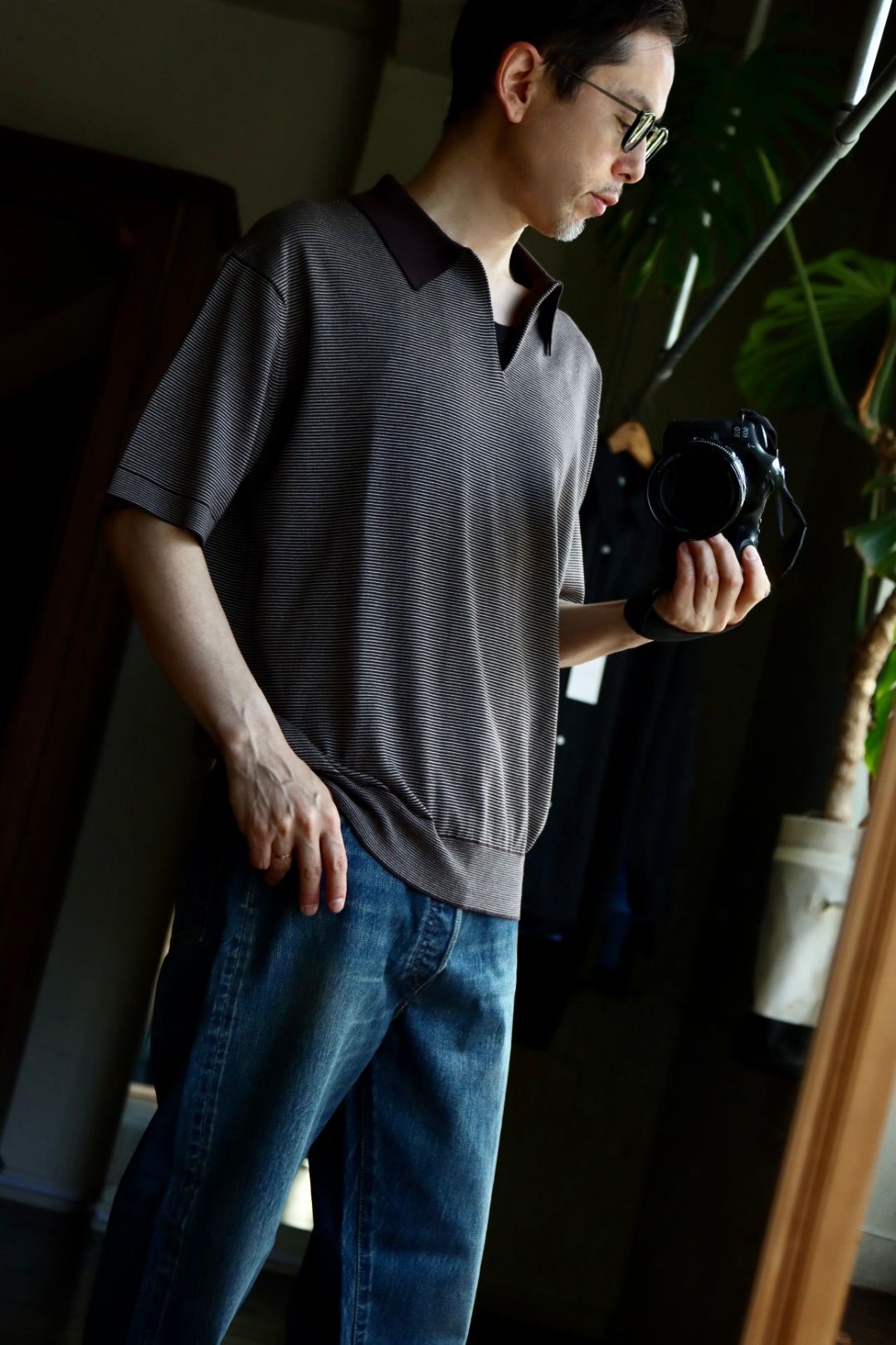 A.PRESSE (ア プレッセ) High Gauge S/S Striped Skipper 24SAP