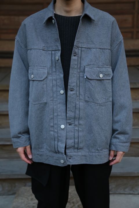 Graphpaper Colorfast Denim Blouson"GRAY"Style.2020.11.28.