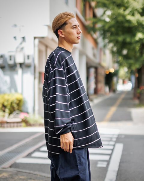 Stripes For Creative SUPER BIG WIDE SIDE STRIPE TECH LS TEE スタイル9月21日新作発売！