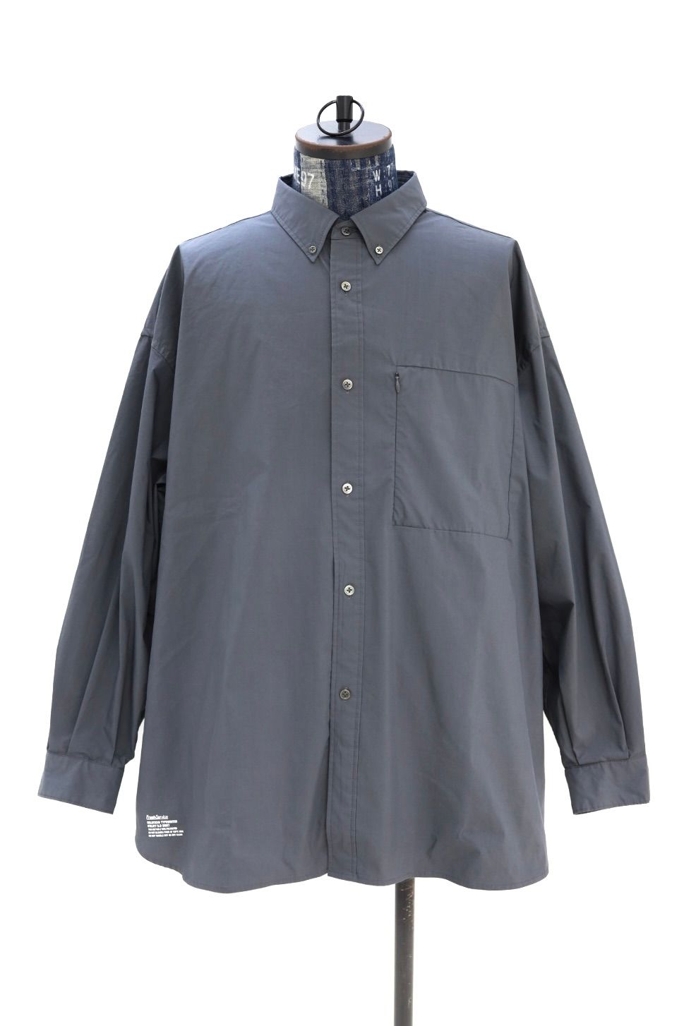 フレッシュサービス SOLOTEX® TYPEWRITER UTILITY L/S B.D SHIRT(FSC261-50202)GRAY★2月28日(土)発売