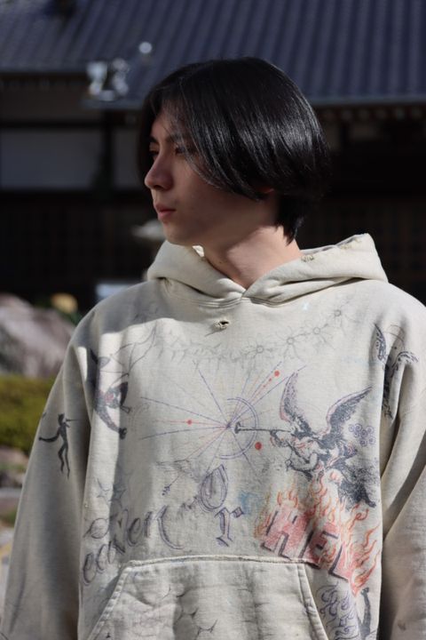 Saint Mxxxxxx × Dr.Wooコラボフーディーstyle.