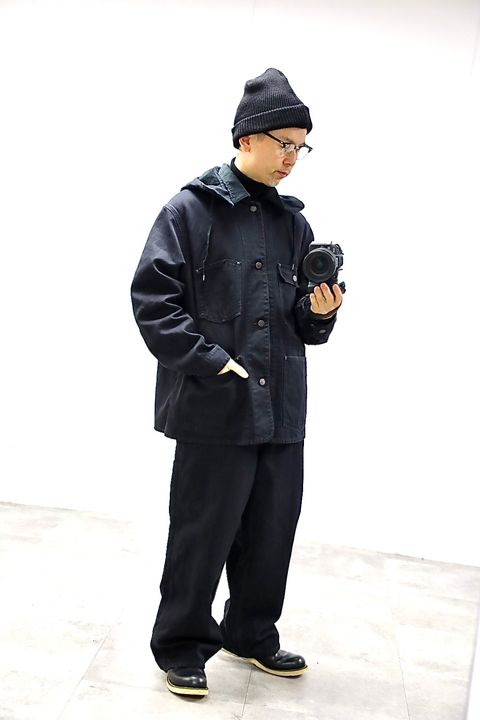A.PRESSE 2026 STYLE1 Vintage Silk Hemp Coverall Jacketスタイル