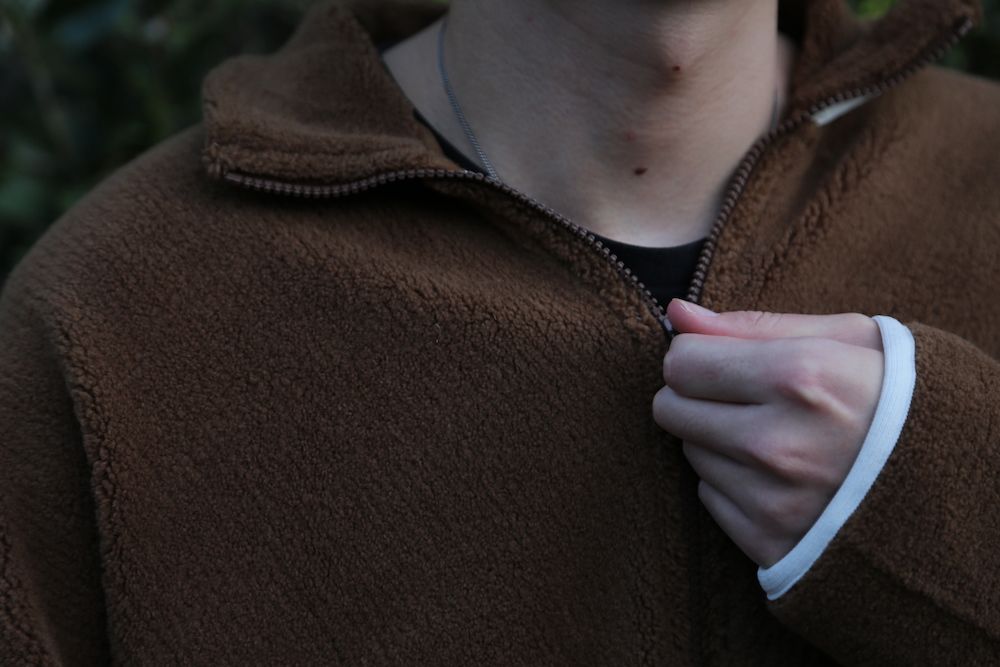 Graphpaper Wool Boa Zip-Up Blouson style.2020.10.2