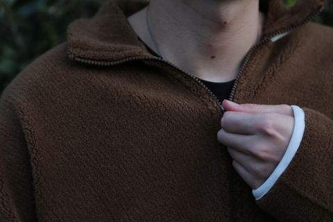 Graphpaper Wool Boa Zip-Up Blouson style.2020.10.2