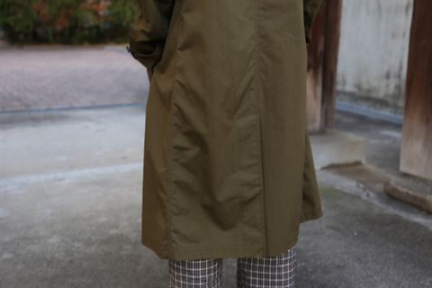 COMME des GARCONS HOMME 綿ナイロンウェザーフーデッドコート"KHAKI"Style.2020.9.22.