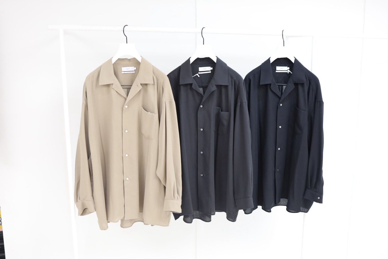 グラフペーパー 26SS Viscose Viyella L/S Sleeping Shirt(GM261-50456)CHARCOAL☆3月14日(土)発売！