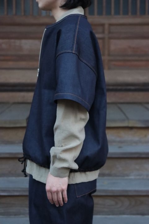 SEEALL ZIP PULLOVER JACKET,DOUBLE WAIST BELT PANTS set up style. 2022.03.17.