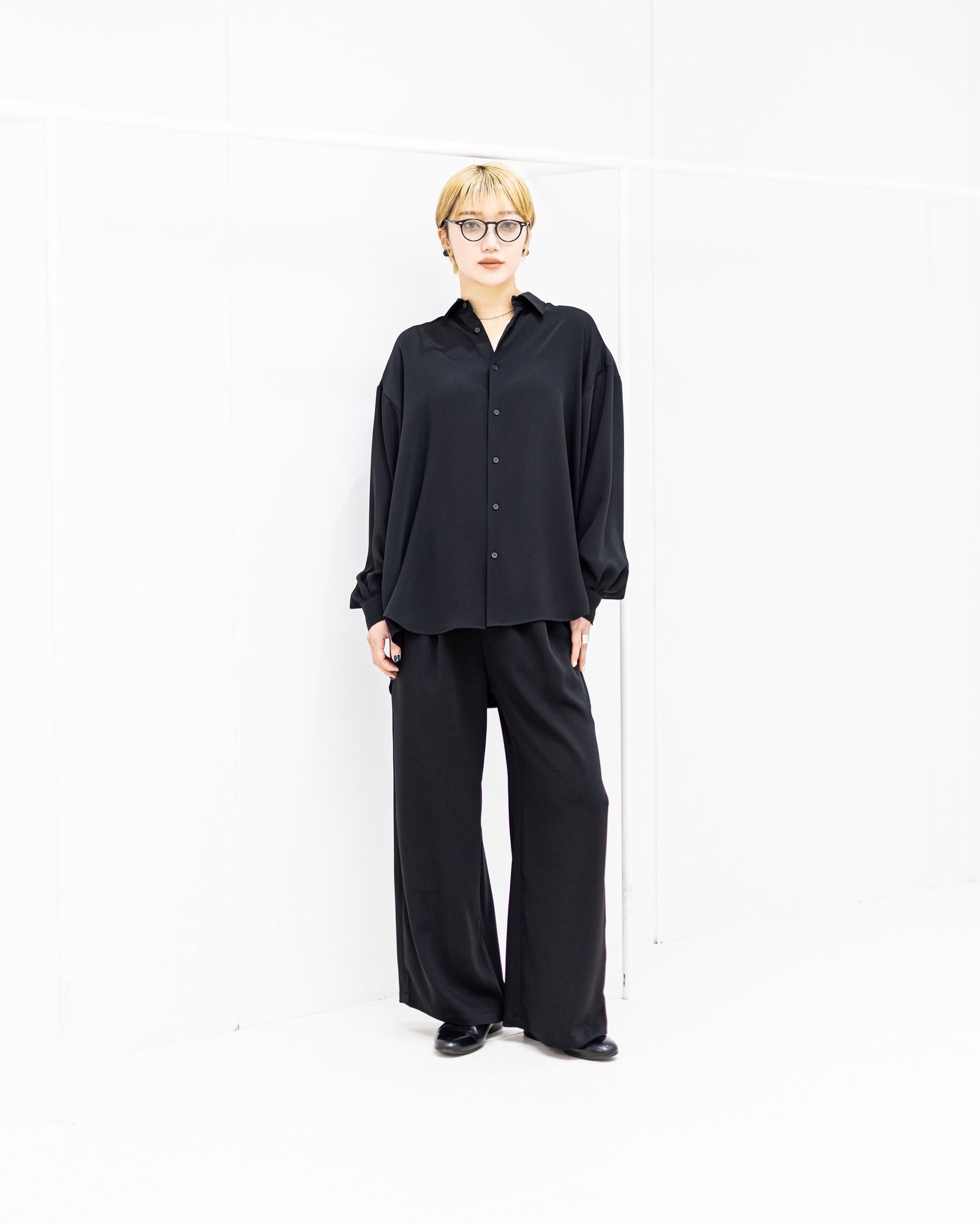 Graphpaper Satin Oversized Regular Collar Shirt STYLE 2026.02.25