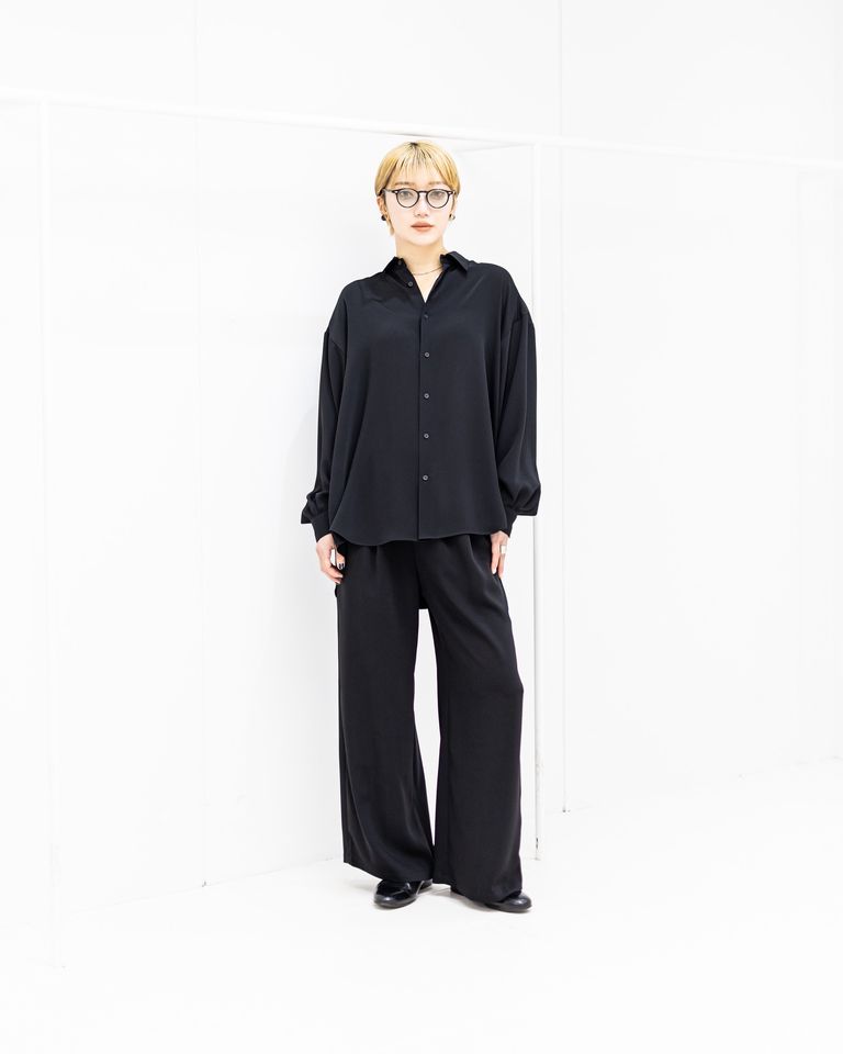 Graphpaper Satin Oversized Regular Collar Shirt STYLE 2026.02.25