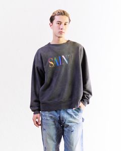 セントマイケル24AW RAINBOW SNT CREW SWT (SM-YS1-0000-030)BLACK