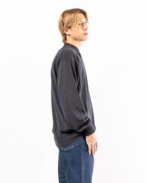 A.PRESSE Wool Knit Polo Collar Cardigan(CHACOAL) 8月10日(土)新作発売！
