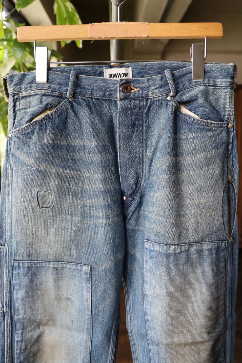 BOW WOW 25FWバウワウ  MINER'S REPAIRED DENIM WORK PANTS(BW252-MRDWP) AGED INDIGO